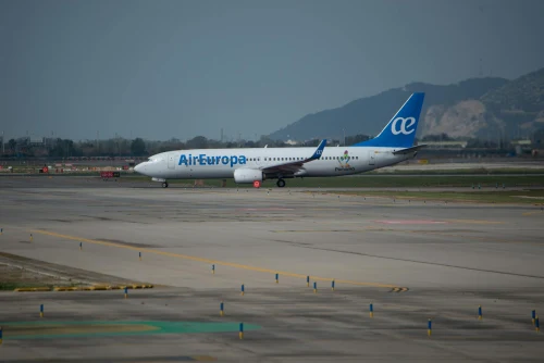 Air Europa (UX) aircraft on the apron.