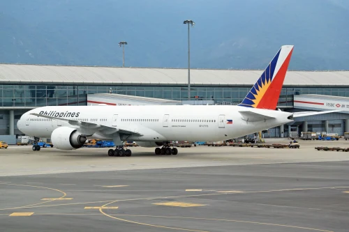 Philippine Airlines (PR) aircraft on the apron.