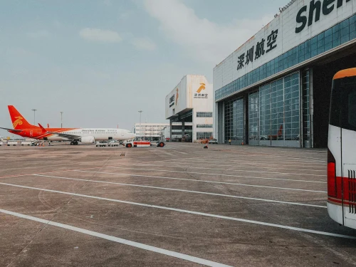 Yangtze River Express (YZ) aircraft on the apron.