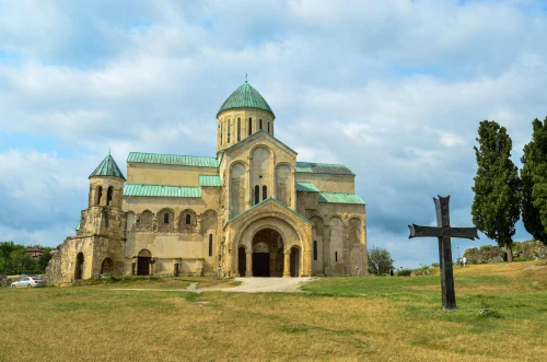 Explore the historic Bagrati Cathedral in Kutaisi, Georgia, an iconic symbol of Georgian architecture